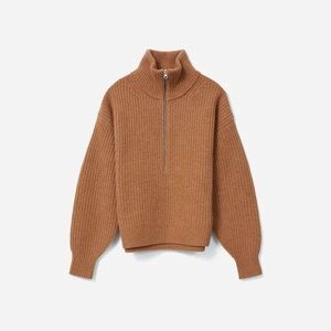 Everlane Camel Half Zip Medium